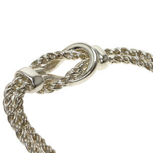 Tiffany Co Double Rope Necklace Silver